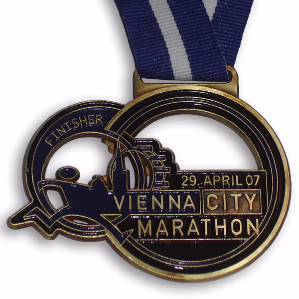 Finisher-Medaille Vienna City Marathon 2007