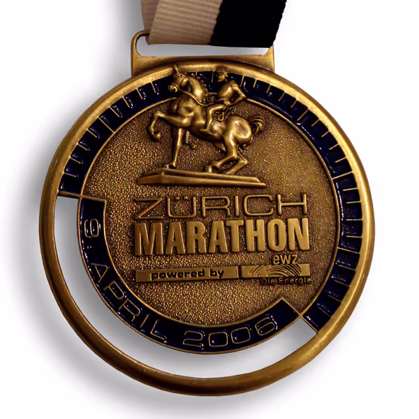 Finisher-Medaille Zürich Marathon 2006