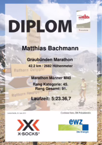 Diplom Graubünden Marathon 2011