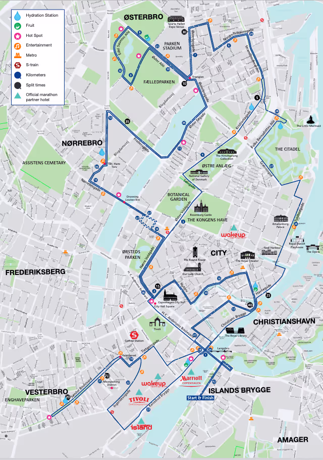 Streckenprofil Nykredit Copenhagen Marathon 2015
