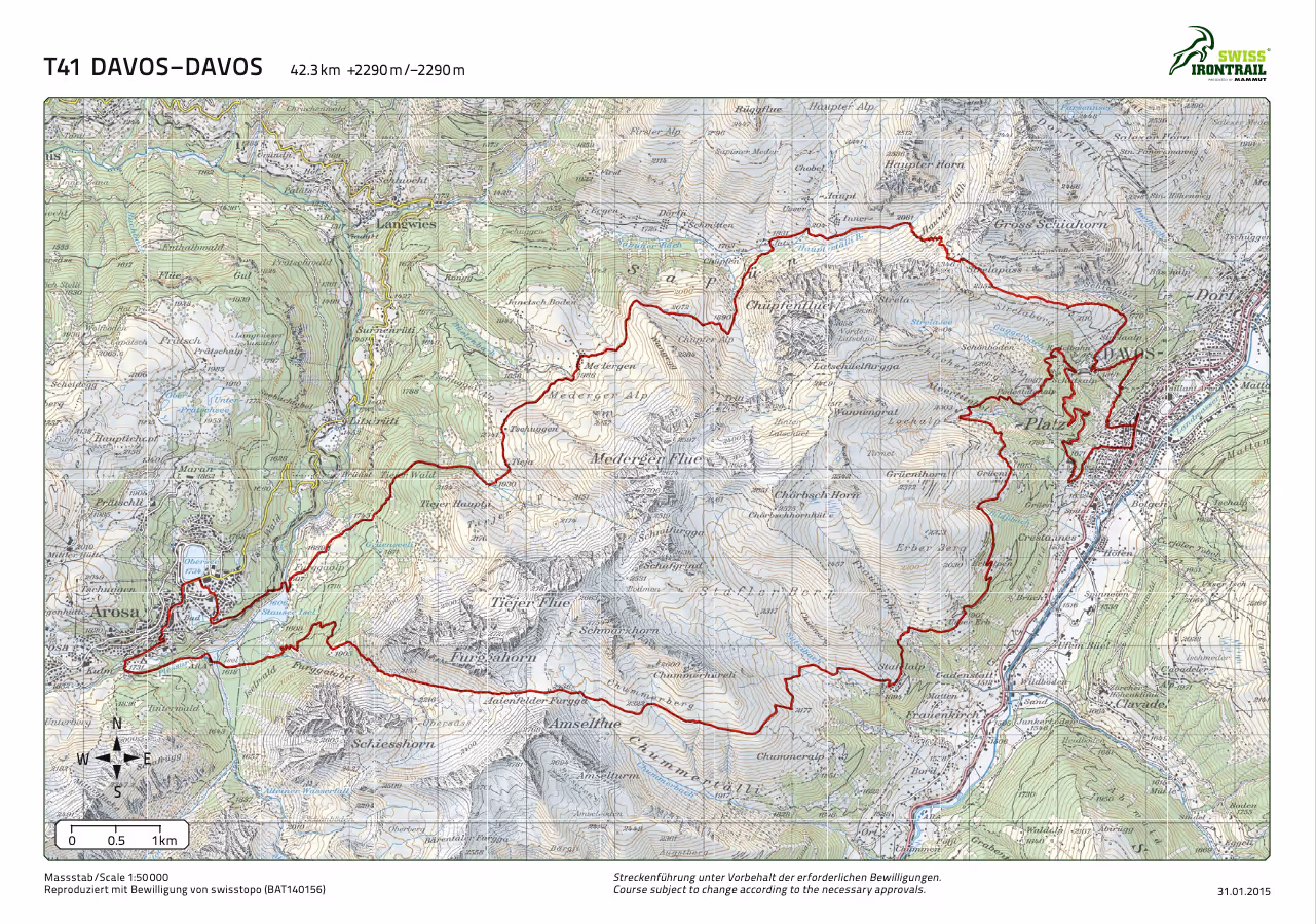Streckenprofil Swiss Irontrail 2015