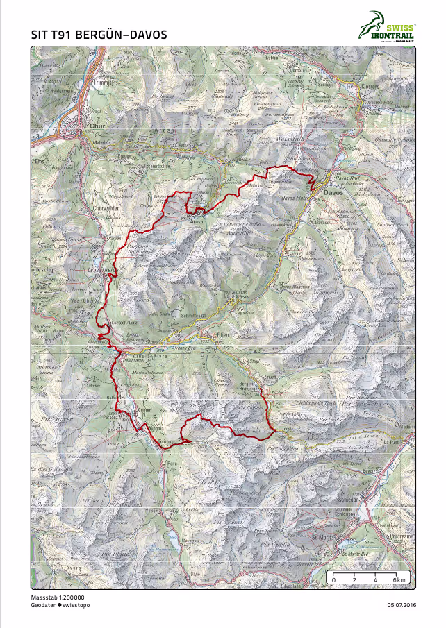 Streckenprofil Swiss Irontrail 2016