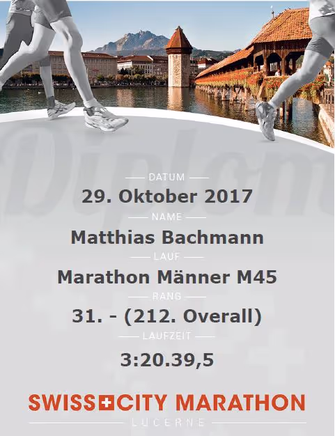 Diplom Swiss City Marathon 2017