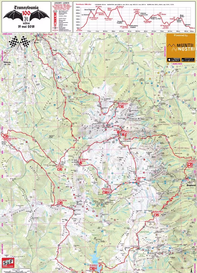 Streckenprofil Transylvania 100k 2018
