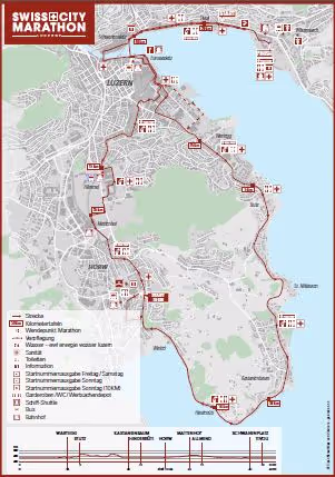 Streckenprofil Swiss City Marathon 2018
