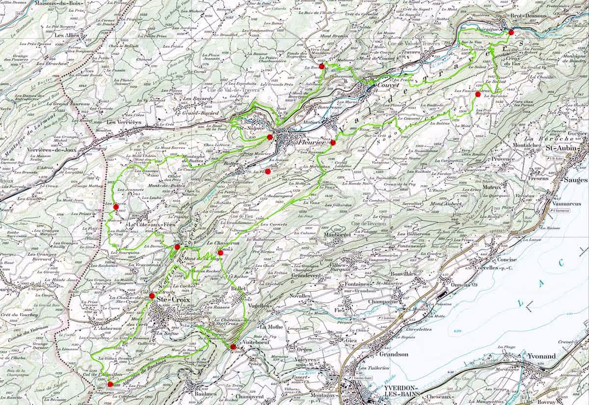 Streckenprofil Swiss Canyon Trail 2019
