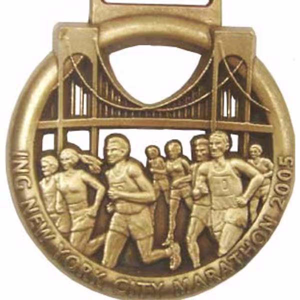 Finisher-Medaille ING New York City Marathon 2005