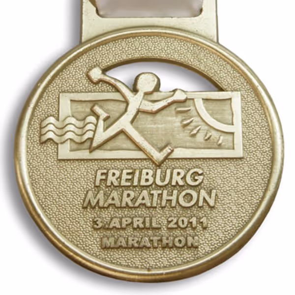 Finisher-Medaille Freiburg Marathon 2011