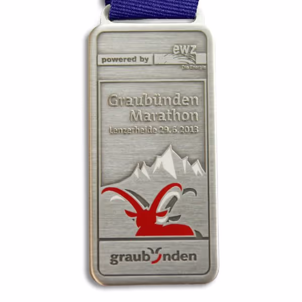 Finisher-Medaille Graubünden Marathon 2013