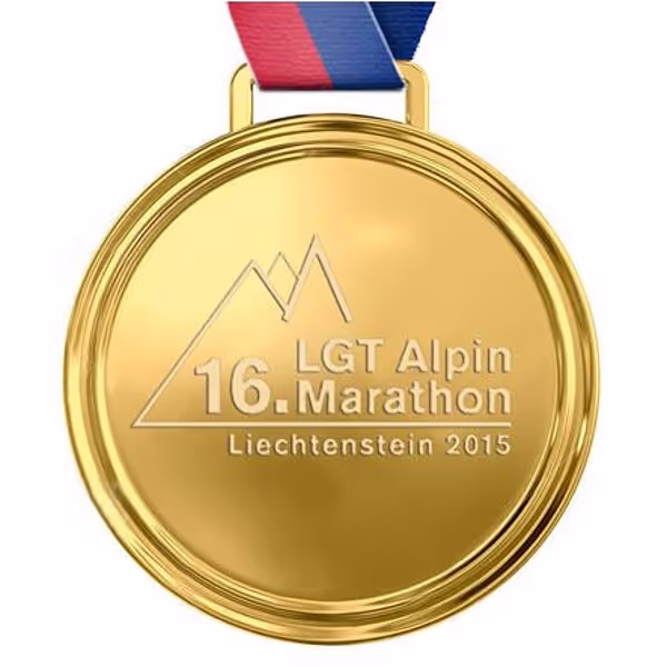 Finisher-Medaille LGT Alpin Marathon 2015