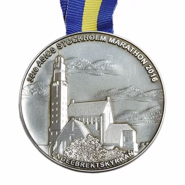 Finisher-Medaille ASICS Stockholm Marathon 2016