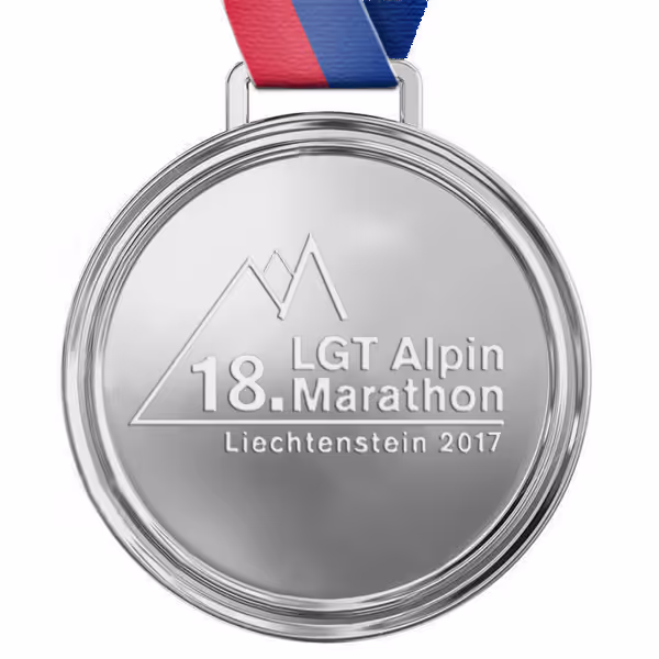 Finisher-Medaille LGT Alpin Marathon 2017
