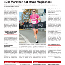 Press article Bäckerzeitung Panissimo Marathon